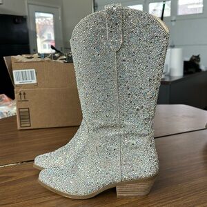 Betsey Johnson Dallas Rhinestone boots